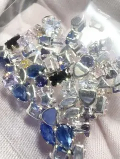 未使用 ☆ 高級 ジルコニア パーツ 穴 あり 早い者勝ち