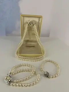 天然貝　パールネックレス＆ブレスレット