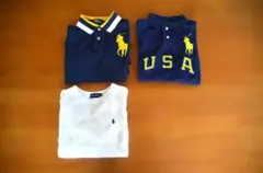 Polo ポロシャツ とトレーナー3枚セット サイズ120～140