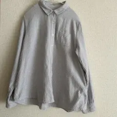 ★最終価格★Samansa Mos 2 ストライプ長袖シャツ　フリーサイズ