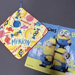 MINION ミニオン ループタオル1枚　ハンカチ1枚