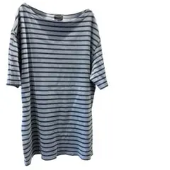 MARGARET HOWELL ボーダー Tシャツ Lサイズ　青白　日本製