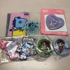 BTS Tinytan mang ステッカー キーホルダー 缶バッジ