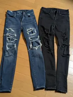 AMERICAN EAGLE スキニーデニム 2点セット