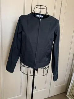 NATURAL BEAUTY BASIC ノーカラージャケット　黒