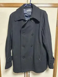 GENUINE CLASSICS ブラック ピーコート キルティング