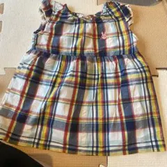 MIKIHOUSE HOT BISCUITS ノースリーブワンピース 90cm