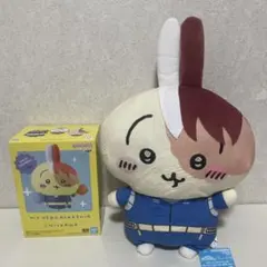 僕のヒーローアカデミア × ちいかわ 轟焦凍 × うさぎ フィギュアとぬいぐるみ