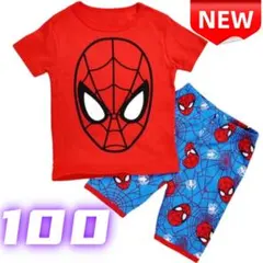 ✨新品✨スパイダーマン 半袖 パジャマ キッズ 男の子 ルームウェア 100cm