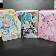 初音ミク　フィギュア3種セット