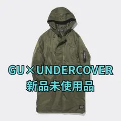 GU UNDERCOVER ヒートパデッド コンバーチブルコート オリーブ