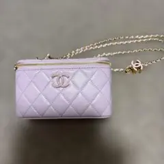 CHANEL 薄紫 キルティング ショルダーバッグ ノベルティ