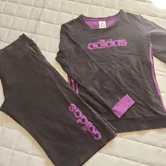 アディダス『Ｌ』スエード調 セットアップ スウェット ルームウエア