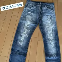 H&M ダメージデニムパンツ 29/32