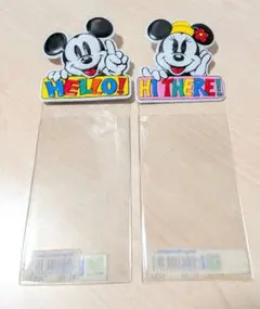 東京ディズニーランド ミッキー・ミニー チケットホルダー　レトロ　クリアポケットのサムネイル