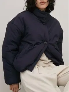 中綿クロップドブルゾン　Aunt Marie's