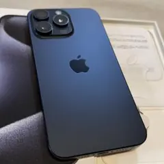 【美品】iPhone15 ProMax ブルーチタニウム 箱付 物理SIM対応