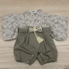 cottoli ベビー 袴ロンパース ベージュ 80size