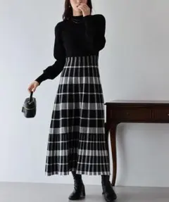 美品！ブルーイースト BLUE EAST ジャガードニットワンピース