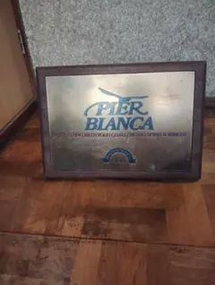 PIER BLANCA アンティーク 真鍮看板 NOW
