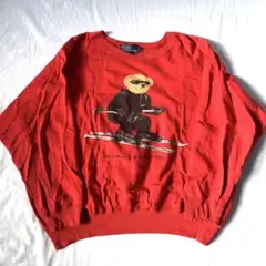 polo ralph lauren ポロラルフローレン　スウェット　ベア　レッド