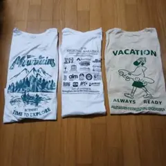 デザイン Tシャツ 3点セット 全体的にサイズM位