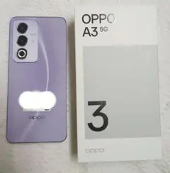 OPPO A3 5G パープル　 本体　新品未使用