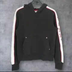 tommy girl トミー ガール ロゴ入り パーカー フード XS 黒