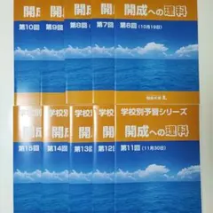 四谷大塚2024年受験　未使用品あり　学校別予習シリーズ　開成　4教科　全15回 四谷大塚予習シリーズ4教科セット 5年生1年分 - メルカリ