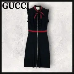 極美品✨GUCCI カシミヤ ロングコート カーディガン ベルト ゴールド
