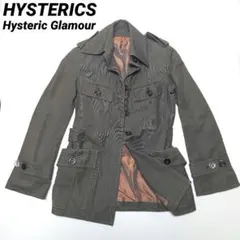 レア　ヴィンテージ　ヒステリックグラマー　フレア袖　ミリタリーコート　比翼ボタン