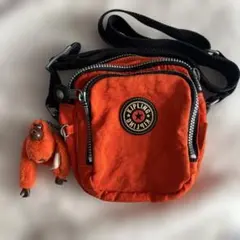中古 Kipling キプリング ショルダーバッグ 斜め掛け モンキーチャーム
