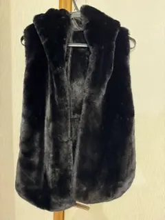 フード付きブラックファーベスト