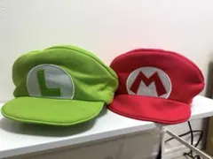 【新品】バンダイ マリオ ルイージ 帽子