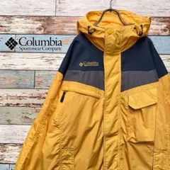 【大人気カラー】コロンビア　90's マウンテンパーカー ワンポイント刺繍ロゴ