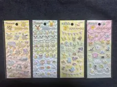 【4枚セット】ポケモン シール　プチプチシール　3 4 ピカチュウ　イーブイ