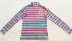 パーリーゲイツ PEARLY GATES ストライプ ハイネックシャツ