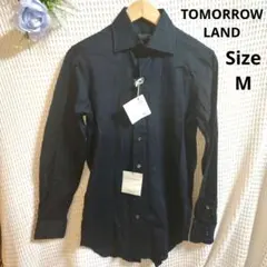 【オシャレ☆タグ付き☆TOMORROWLAND】紺色　長袖シャツ　サイズM