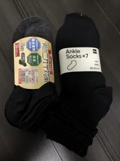 gu　アンクルソックス　5足　しまむら　くるぶし丈ソックス5足　25～27cmのサムネイル