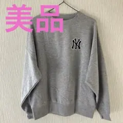 美品 MLB ニューヨークヤンキース スウェットトップス裏毛トレーナー