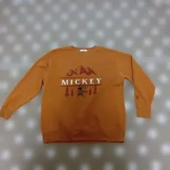 Disney ミッキー スウェット ブラウン
