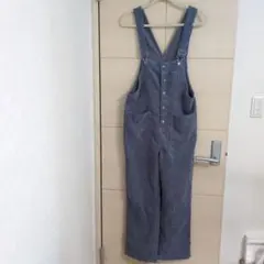 ストライプ コーデュロイ オーバーオール