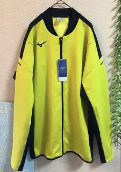 新品Mizuno ジップアップジャケット 2XL イエロー/ブラックのサムネイル