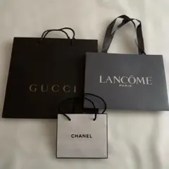GUCCI LANCOME CHANEL 紙袋 3点セット　　値下げ！