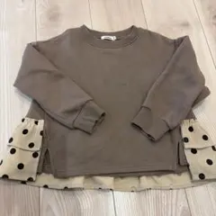 ペアマノン　長袖裏起毛トレーナー110