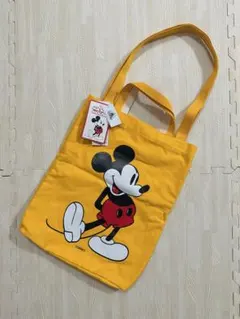 新品未使用 香港ディズニー ミッキー イエロー トートバッグのサムネイル