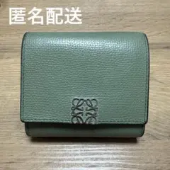 LOEWE ロエベ アナグラム トライフォールド ミニ財布 ブルー - メルカリ