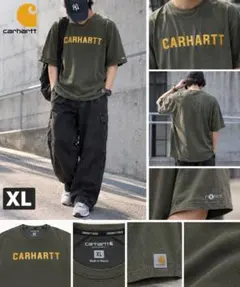 Carhartt カーハート ロゴTシャツ カーキ XL