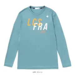 ルコックスポルティフ テニスウェア 長袖シャツ QTMVJB90青メンズL新品