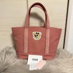 FEILER フェイラー オールドテディガール トートバッグ ピンク L